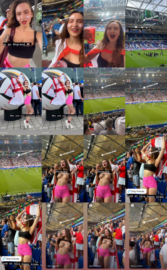 ENGLAND VS SLOVAKIA TIT FLASH - EURO 2024 GINA MARIA FROSTY LEAKED (BEST WAY)